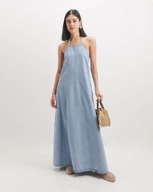 Vestido Largo Mezclilla