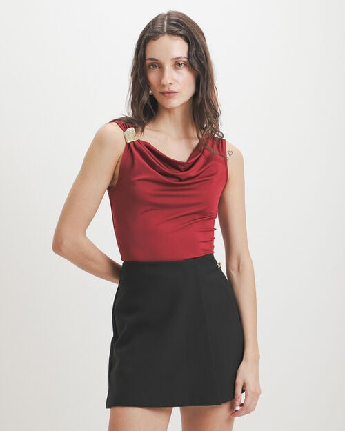 Top Rojo Sin Mangas