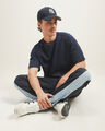 Playera Fit Boxy Oversize,AZUL MARINO