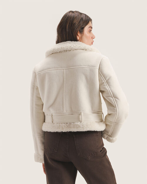 Chamarra Blanca Borrega