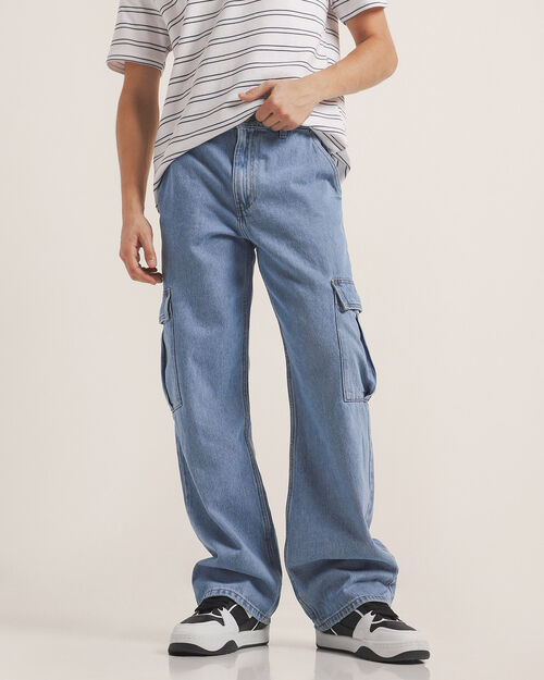 Jeans Fit Straight Cargo