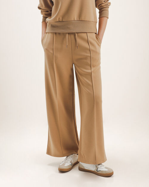 Jogger Caf&eacute; Wide Leg