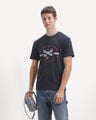 Playera Azul Dise&ntilde;o,AZUL MARINO