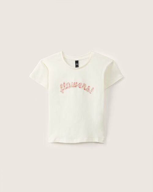 Playera Beige Estampada