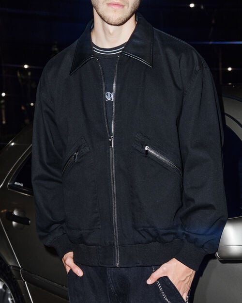 Chamarra Bomber Negro