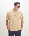 Playera Dise&ntilde;o Frontal,BEIGE