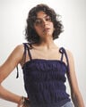 Blusa Azul Tirantes,AZUL MARINO