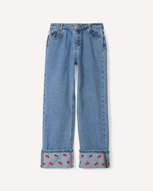 Jeans Fit Straight Cerezas