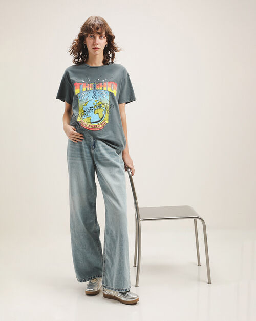 Jeans Wide Leg Azul Claro