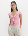 Crop Top Rojo,ROSA
