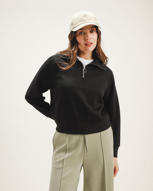 Sudadera Negra Cerrada