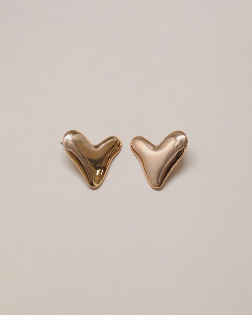 Aretes Corazón Dorado