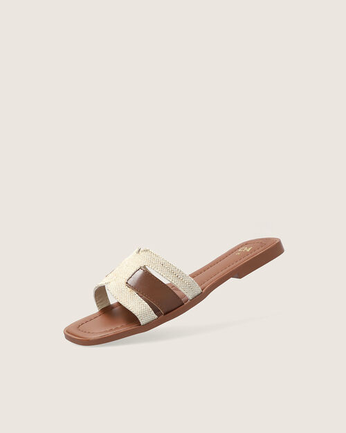 Sandalia Caf&eacute; Plana