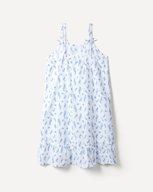 Vestido Blanco Estampado