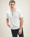 Polo Blanca De Punto,BLANCO