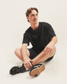 Playera Fit Boxy Oversize,NEGRO