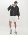 Sudadera Relaxed Blanca,NEGRO