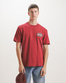 Playera Roja Estampada,ROJO VINO