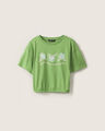 Playera Verde Con Aplicaciones,VERDE