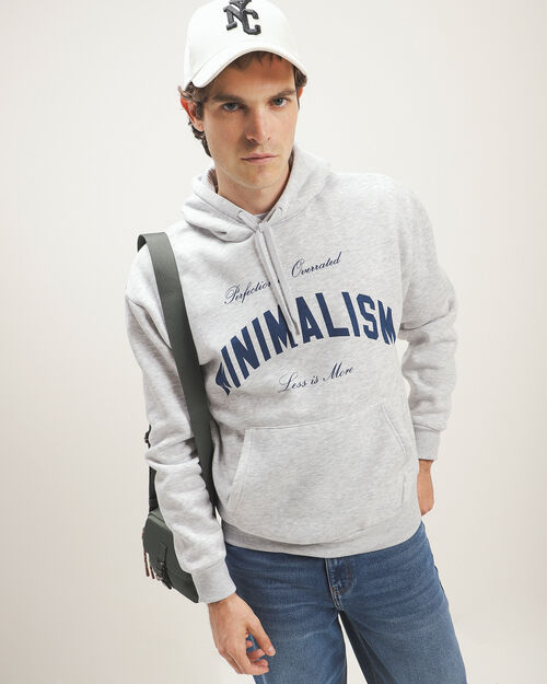 Sudadera Gris Fit Relaxed