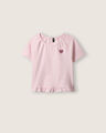 Playera Manga Corta Azul,LILA
