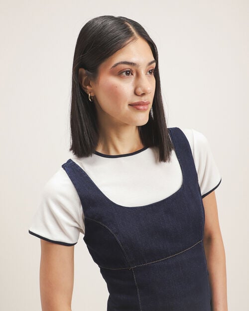 Vestido Corto Mezclilla