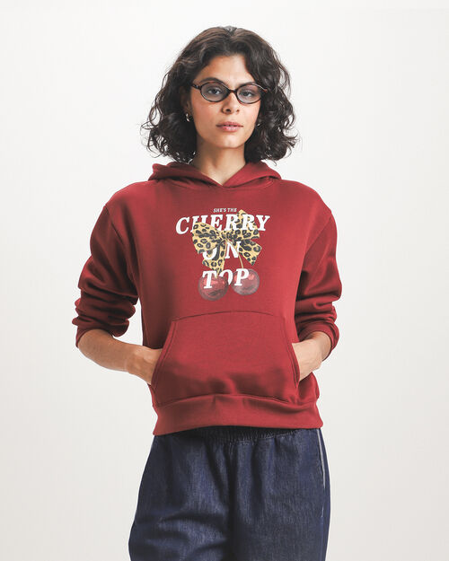 Sudadera Rojo Relaxed
