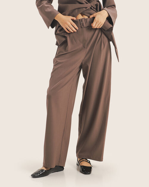 Pantal&oacute;n Caf&eacute; Cintur&oacute;n