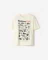 Playera Dise&ntilde;o B&aacute;squetbol,CREMA