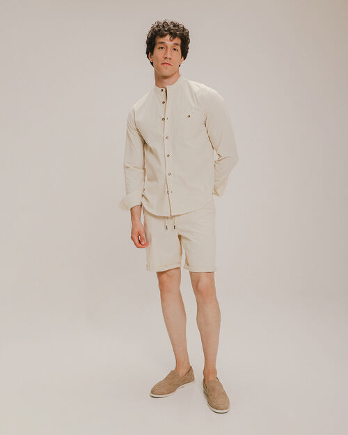 Short Pull On Beige