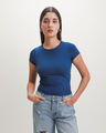 Crop Top Verde,AZUL MARINO