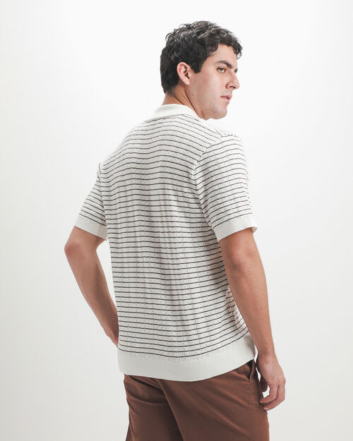 Polo Tejida Beige