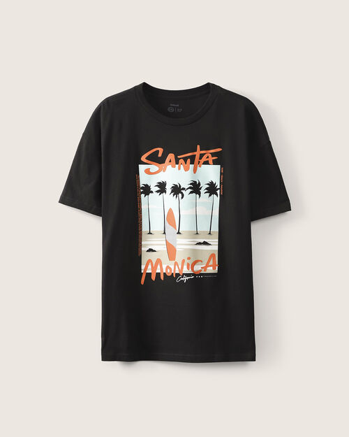 Playera Negra Manga Corta