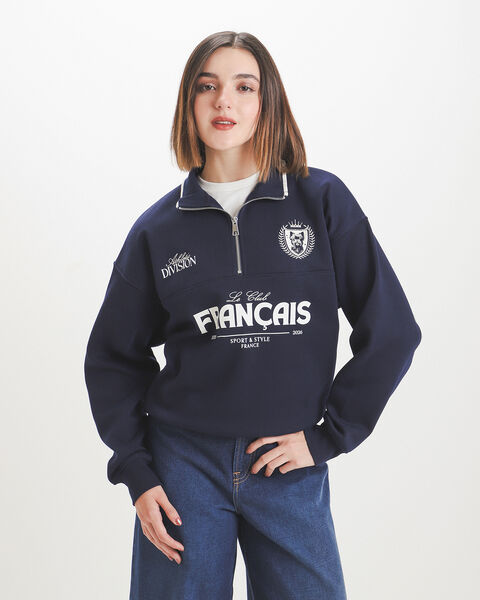 Sudadera Azul Relaxed