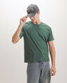 Playera Negra Textura,VERDE BOSQUE