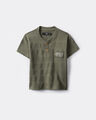 Playera Beige Manga Corta,VERDE BOSQUE