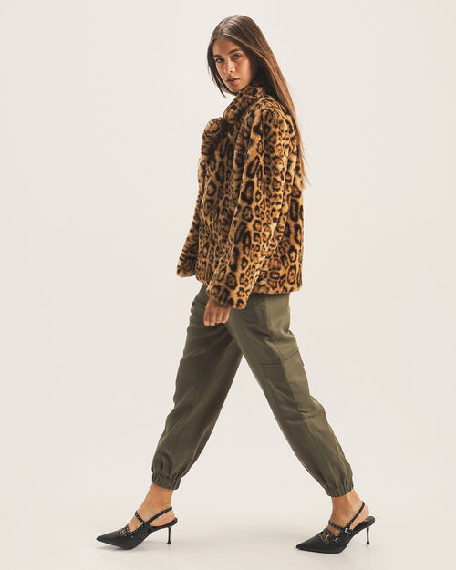 Abrigo Corto Animal Print