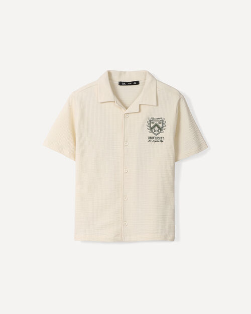 Camisa Beige Textura