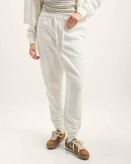 Jogger Blanco Con Jaretas
