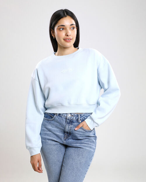 Sudadera Boxy Azul