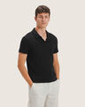 Polo Negra Semiajustada,NEGRO