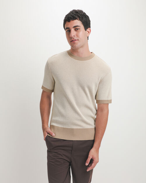 Playera Beige Tejida