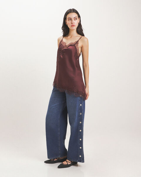 Jeans Wide Leg Snaps