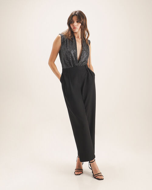 Pantalón Straight Satinado