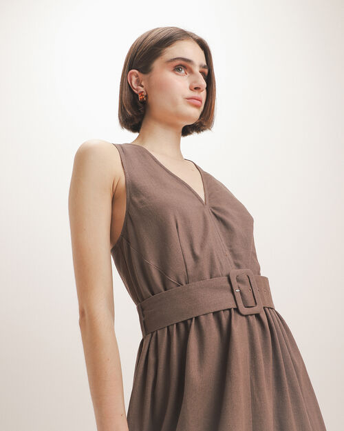 Vestido Midi Lino