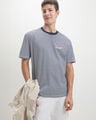 Playera Beige Rayas,AZUL MARINO