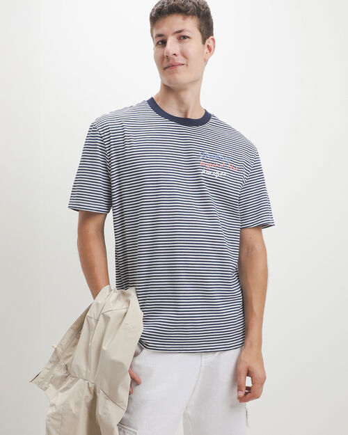 Playera Rayas Gr&aacute;fico