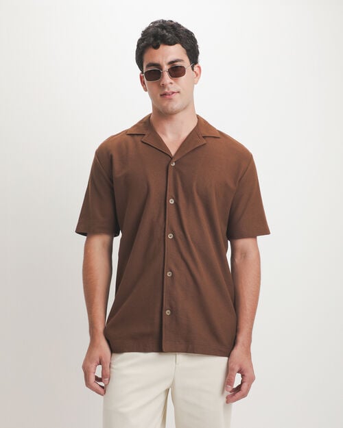 Camisa Relaxed Caf&eacute;
