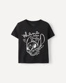 Playera Gr&aacute;fico Stitch,NEGRO