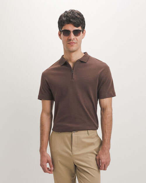Polo Z&iacute;per Caf&eacute;